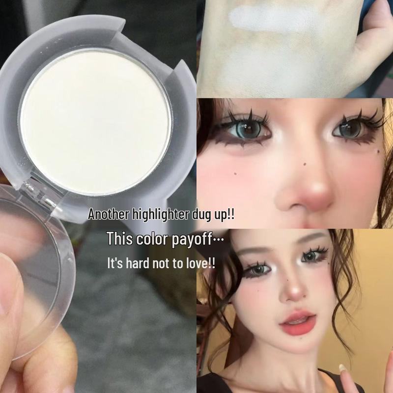 HERORANGE Mini Contour & Highlight Matte Powder - Natural Brightening Compact