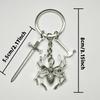 Gothic Dark Horror Spider Keychain - Halloween Insect Accessory