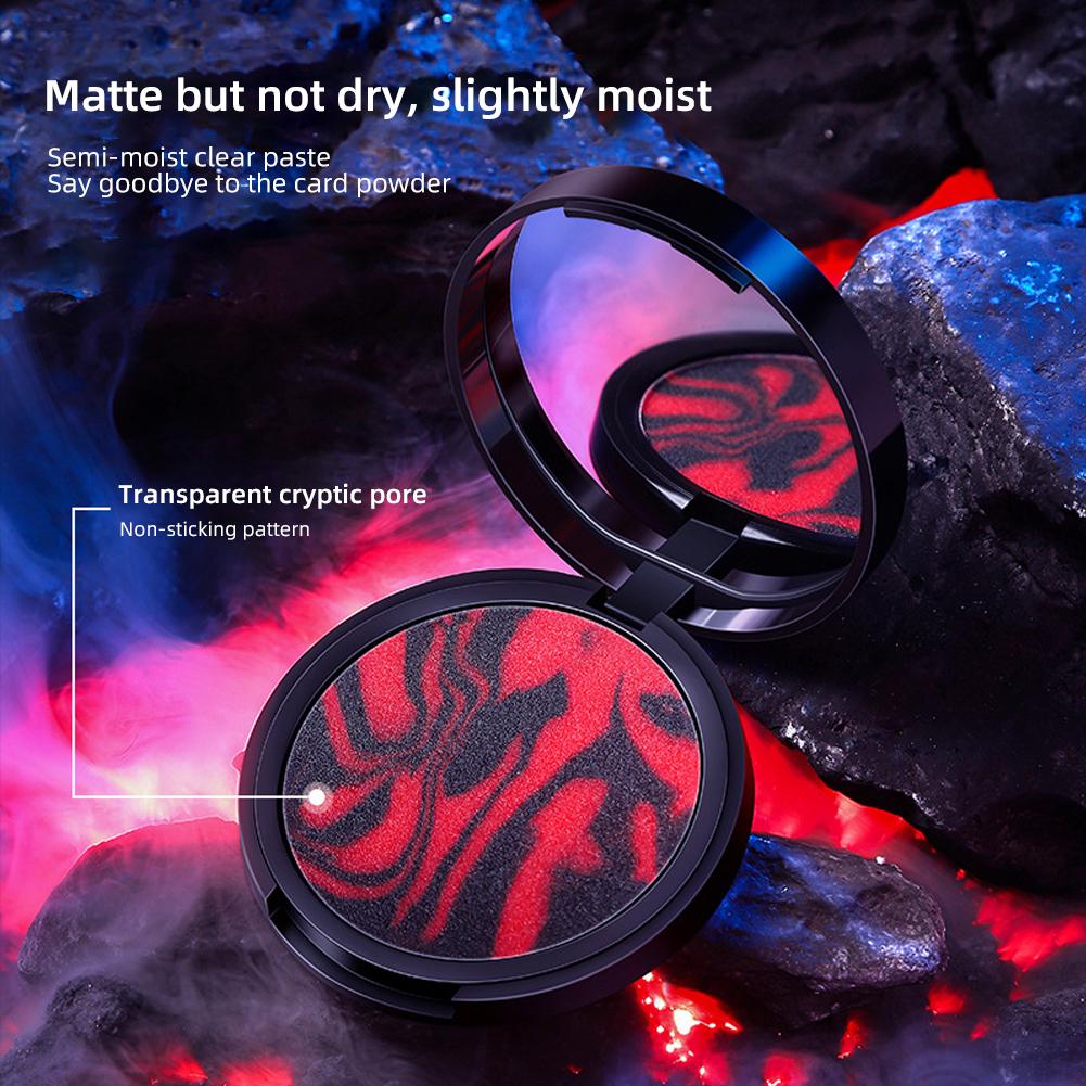 Lava Matte Oil Control Makeup Pressed Powder Delicate Skin-friendly Concealer Long-lasting Paste Setting Powder Makeup Cosmetics