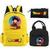 3Pcs/set Backpack Dragon Ball Printed Bookbag with Lunch Bag Pencil Case Teenager Children Girl Boy Schoolbag Rucksack