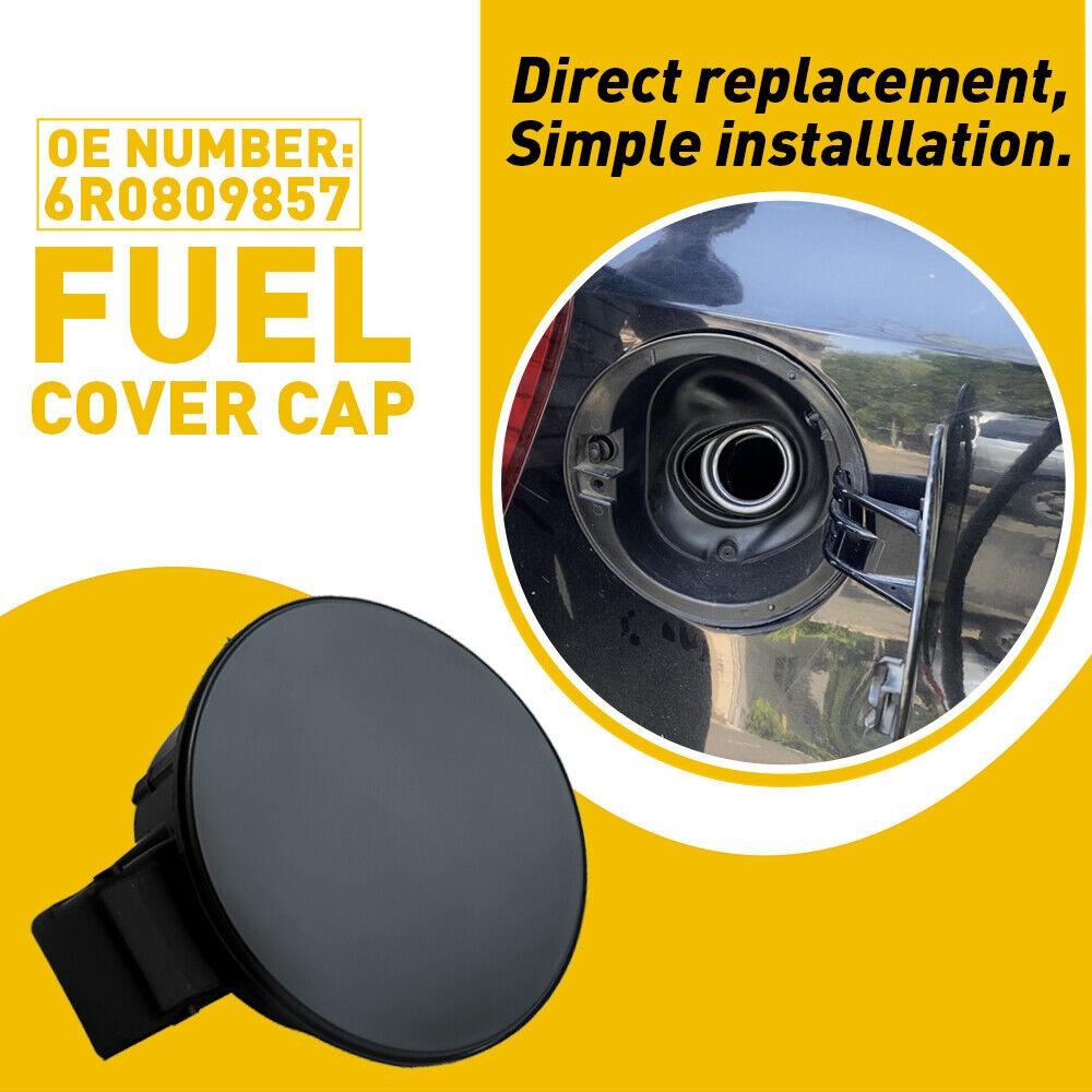 6R0809857 For VW Polo 2011-2019 Fuel Gas Tank Door Lid Cover Flap Cap Black Fuel Gas Tank Door Lid Cover