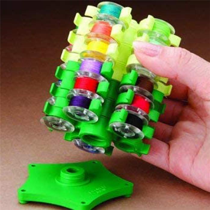 Bobbin Storage Tower Organizer Clip-On Spool Holder Stand for Sewing Machine Embroidery & Craft Thread Clamp Rack