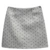 2026 Women's High-Waist Slimming A-Line Polka Dot Woolen Skirt - Petite, Anti-Exposure, Autumn/Winter