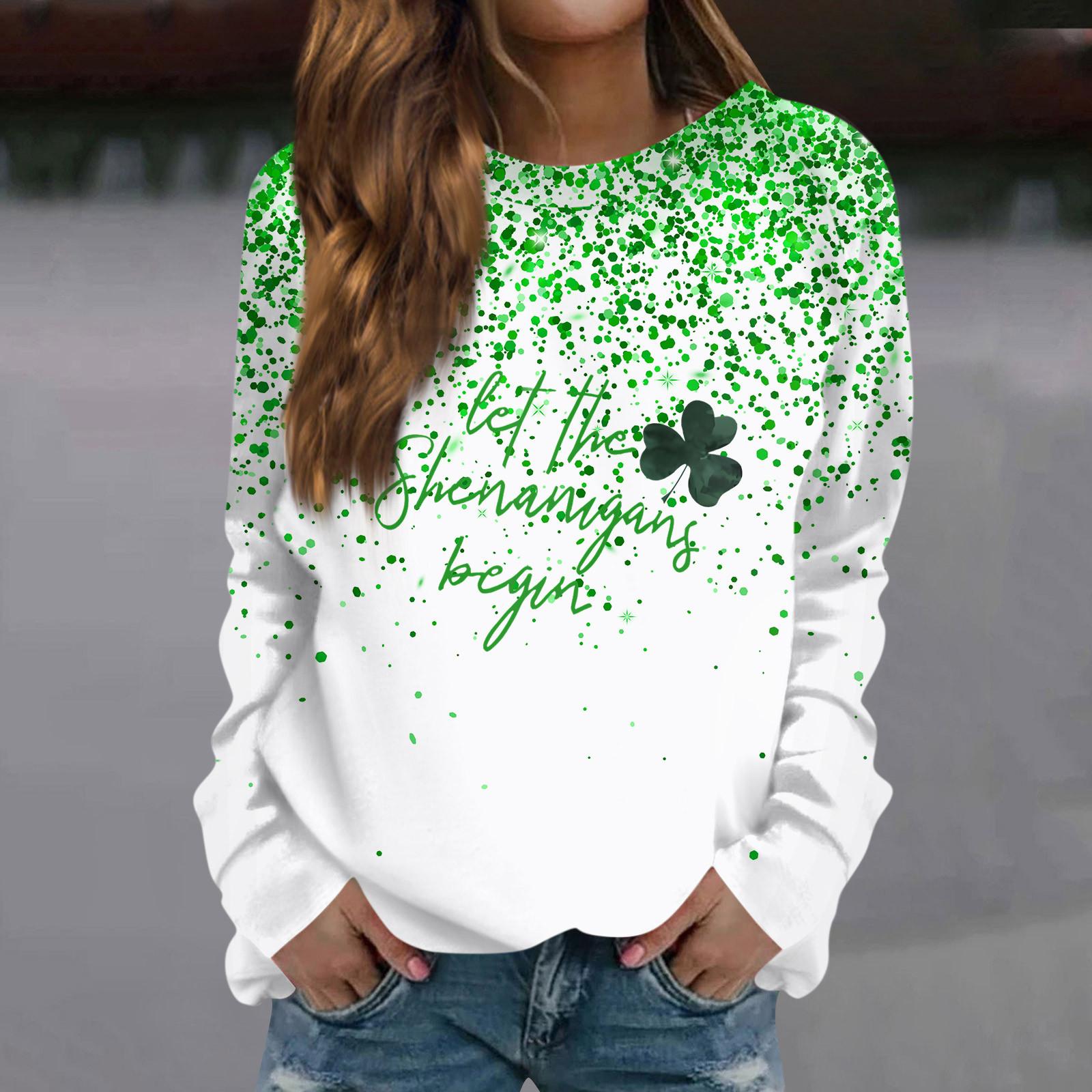 

Женская мода повседневная толстовка с длинным рукавом и круглым вырезом с принтом XL