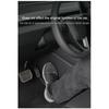 For Tesla Model 3 Highland Central Control Side Defense Kick Pad Nappa Leather Model Y 2023 Right Rudder Protective Foot Pad