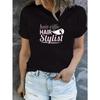 Women Creative Letter Print T-Shirt