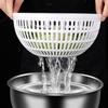 3.5 L Salad Spinner Stainless Steel Vegetable Drain Basket Household Fruit Washer  Restaurant
