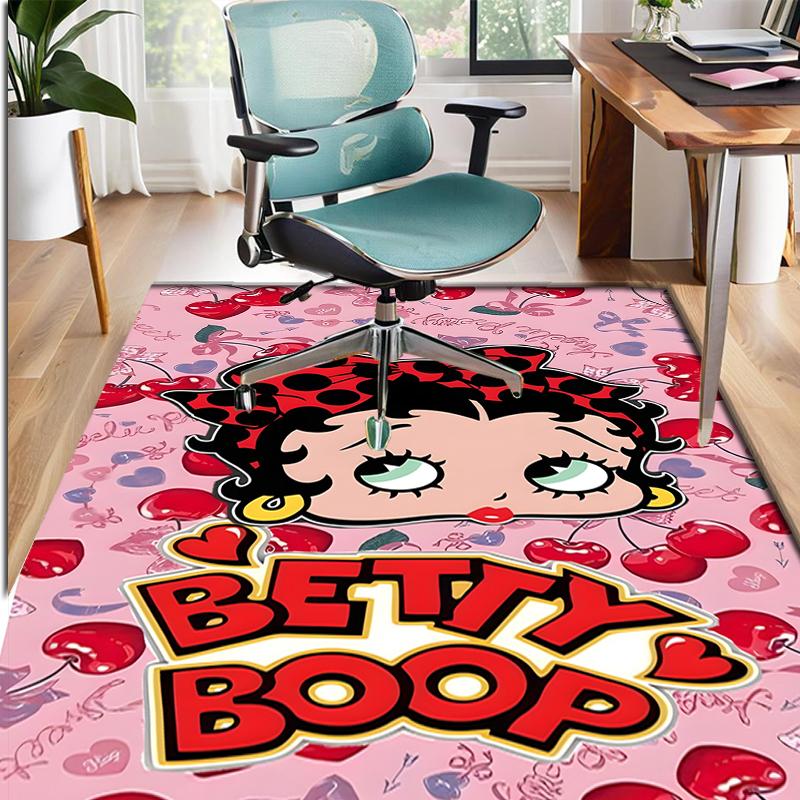 Betty Boop Pattern Rug, Indoor/Outdoor Mat, for Picnic, Gameroom, Bedroom, Office, Living Room, Home Decor Carpet, Birthday Gift