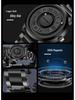 Men’s Frameless Design Quartz Watch with Magnetic Suspension and Futuristic Black Technology