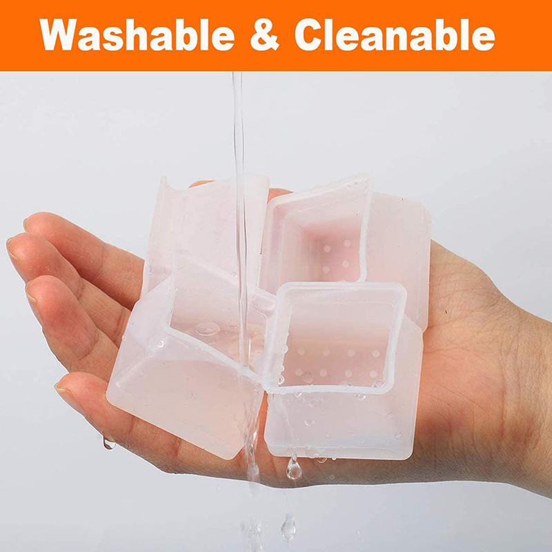 8/16Pcs Anti-slip Chair Leg Caps Silicone Table Cover Feet Pads Floor Protectors Furniture Accessories