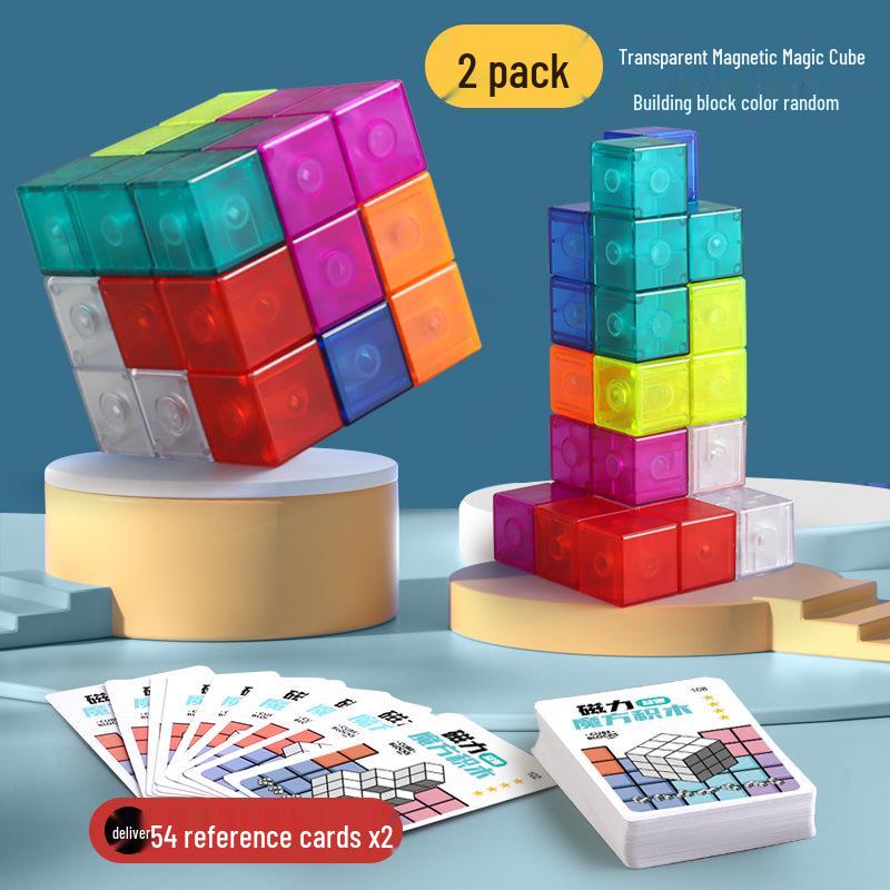 Magnetic Magic Cube Blocks: Educational Soma Cube Geometry for Kids