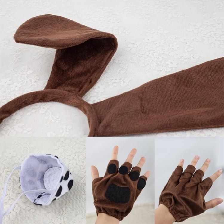 Hund Cosplay Kostüm Dekorationen Zubehör Kinder Hund Verkleiden Festival Plüsch Schmuck Süßes Hund Stirnband Cosplay Requisiten