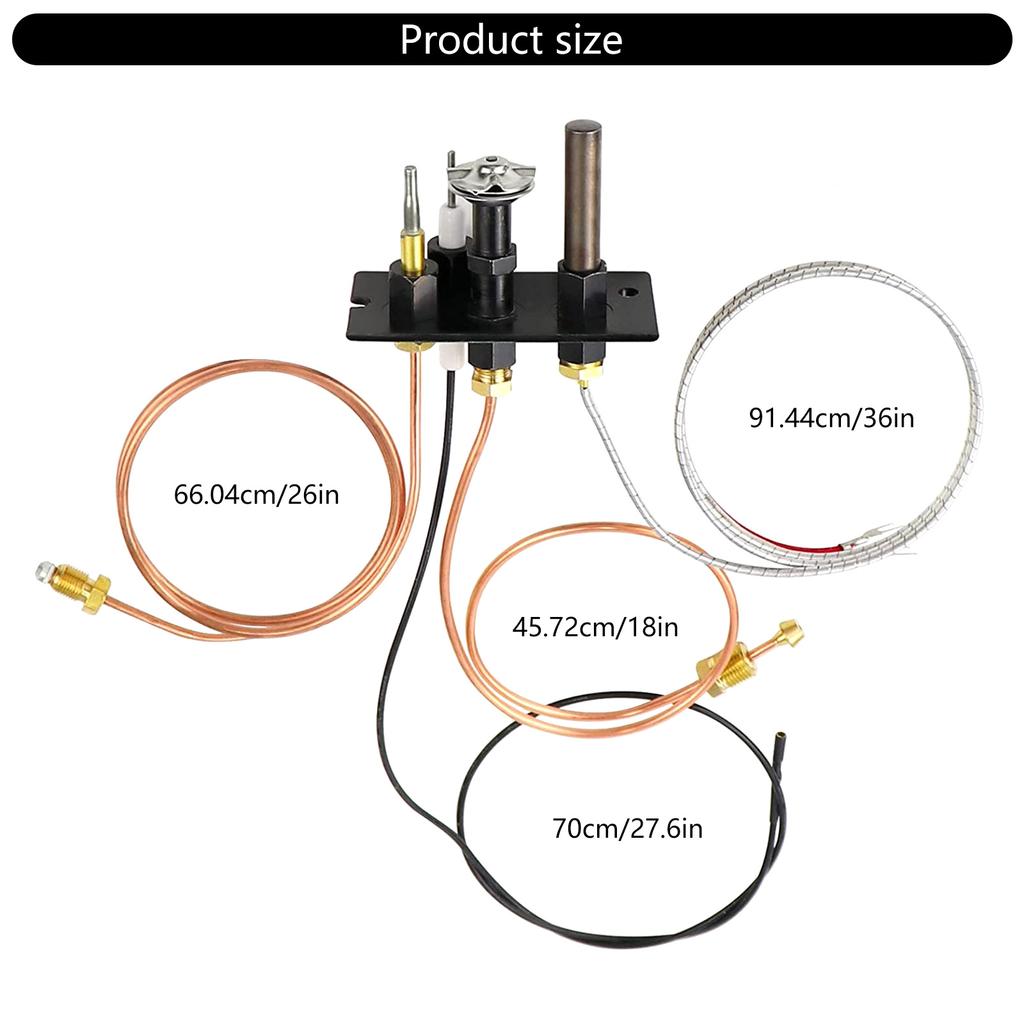 Gruppo Piloti a Gas Propano Gruppo Pilota a Gas Naturale Gruppo Bruciatore Pilota per Caminetti Stufa Facile da Installare
