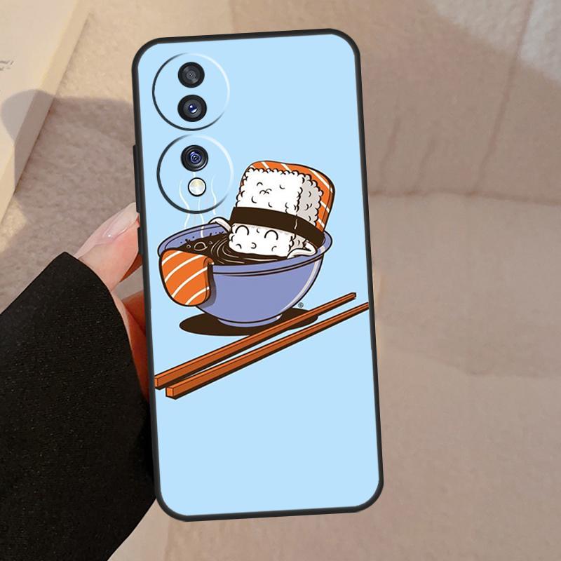 Kawaii Sushi Crowd For Honor Magic V5 5 6 7 Pro Case For Honor X9a X9b X9c X8a X8b 50 70 90 200 400 Lite Cover