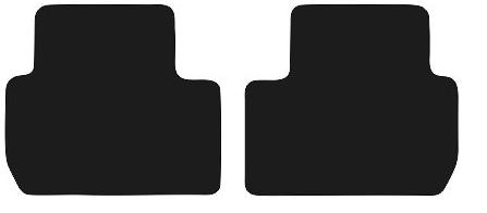 Rear Floor Mats For Mitsubishi Outlander Iii Phev Suv 2012