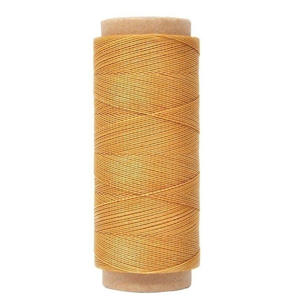 30m/roll Durable Flat Handicraft Hand Stitching Sewing Line Waxed Thread Leather Cord