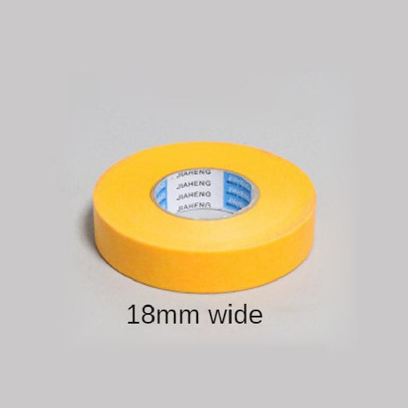 50 Meters Masking Paper Tape High-viscosity Separation Single Side Spray Paint For Decoration Yellow Paper Home Improvements