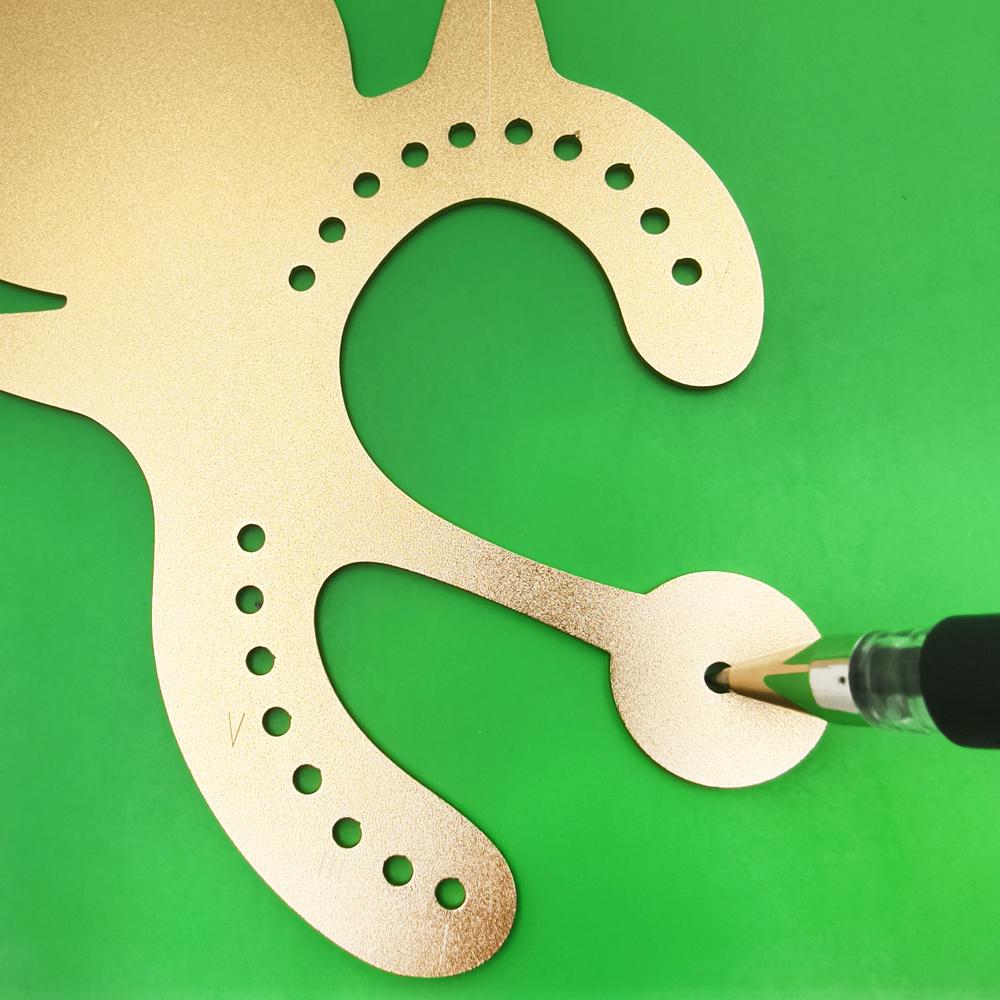 1 piece Multifunctional Dental Rubber Dam Punch Hole Board Rubber Dam Instrument Stainless Steel Teeth Whitening Tool