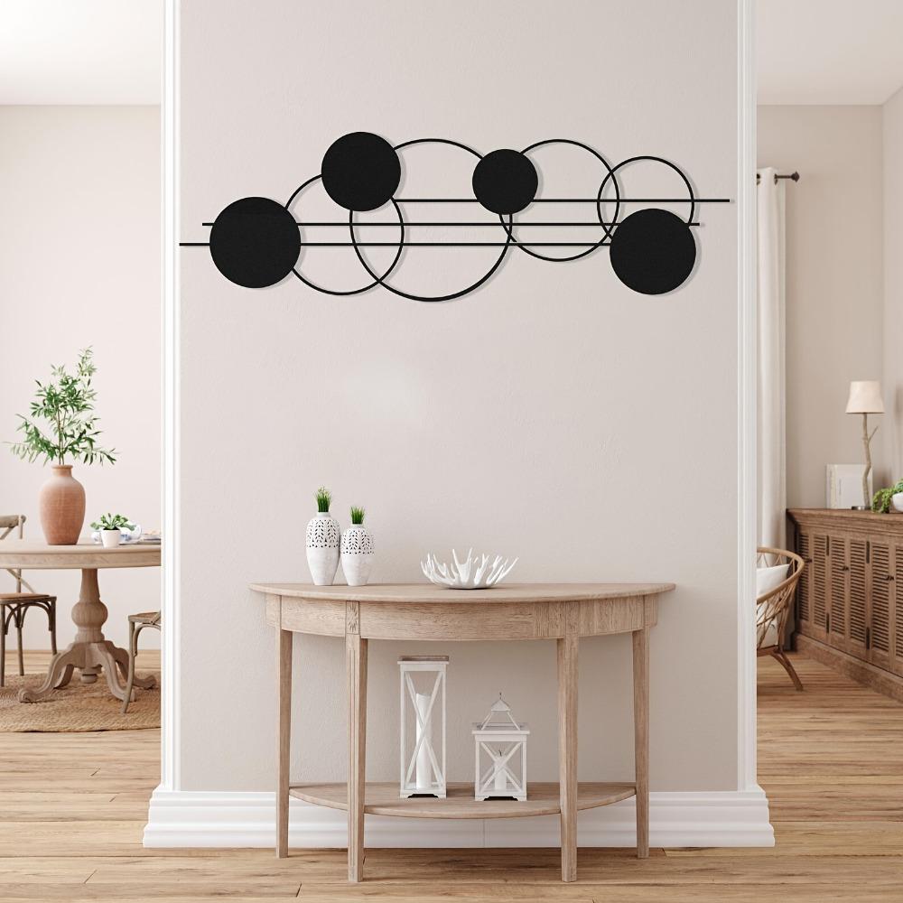 Geometric Metal Wall Art Large Circular Sculpture Home Decor Luxury Ornament Housewarming Birthday Gift