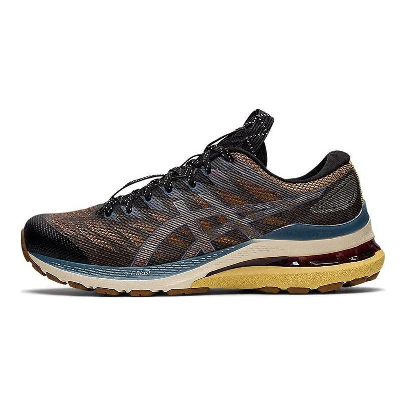 Kiko Kostadinov x ASICS FN3-S Gel Kayano 28 Anthracite Antique Gold Women Sneakers Black 1202A261-001