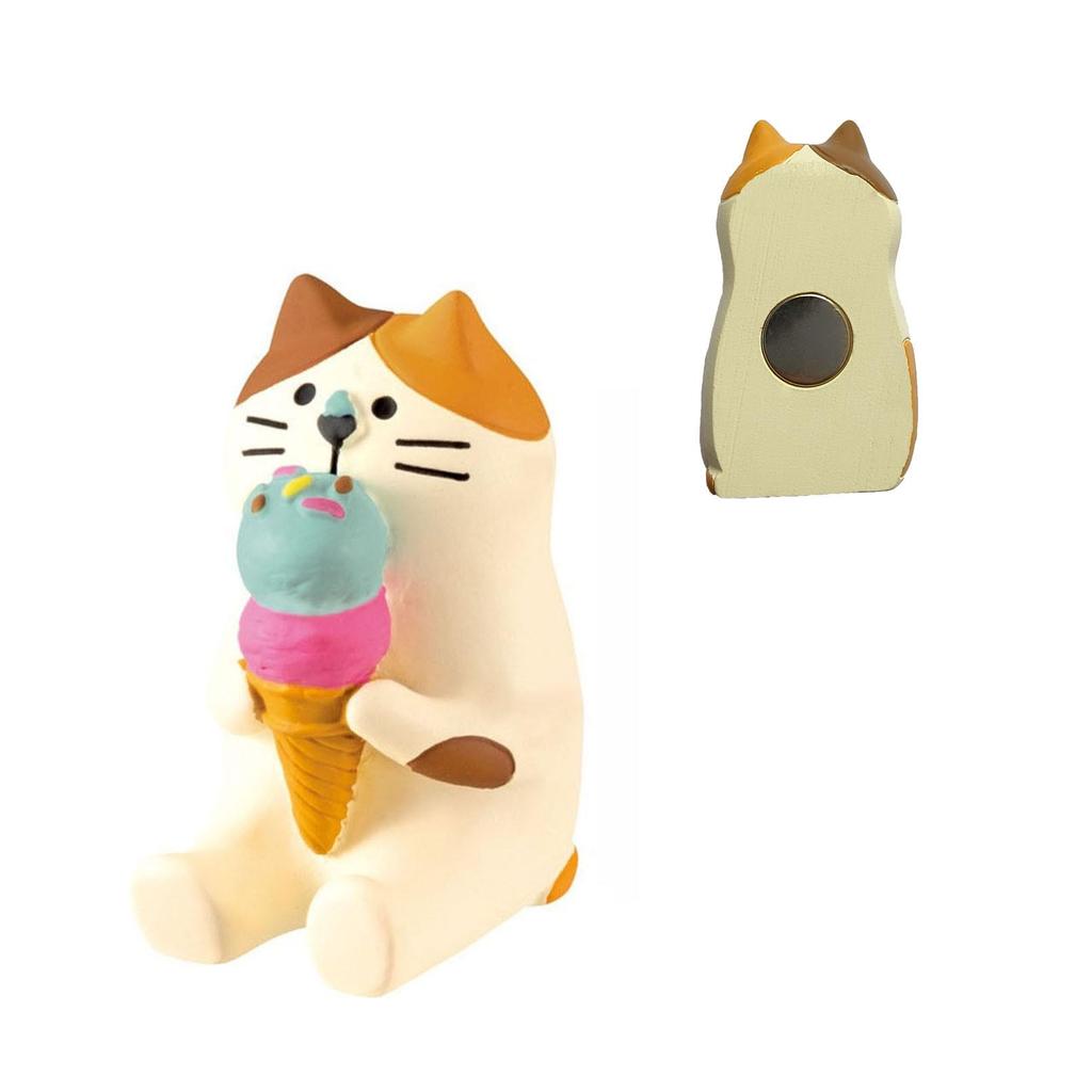 Japanese Cat Magnet: Cute Resin Sticker & Message Clip Toy for Refrigerator Decor
