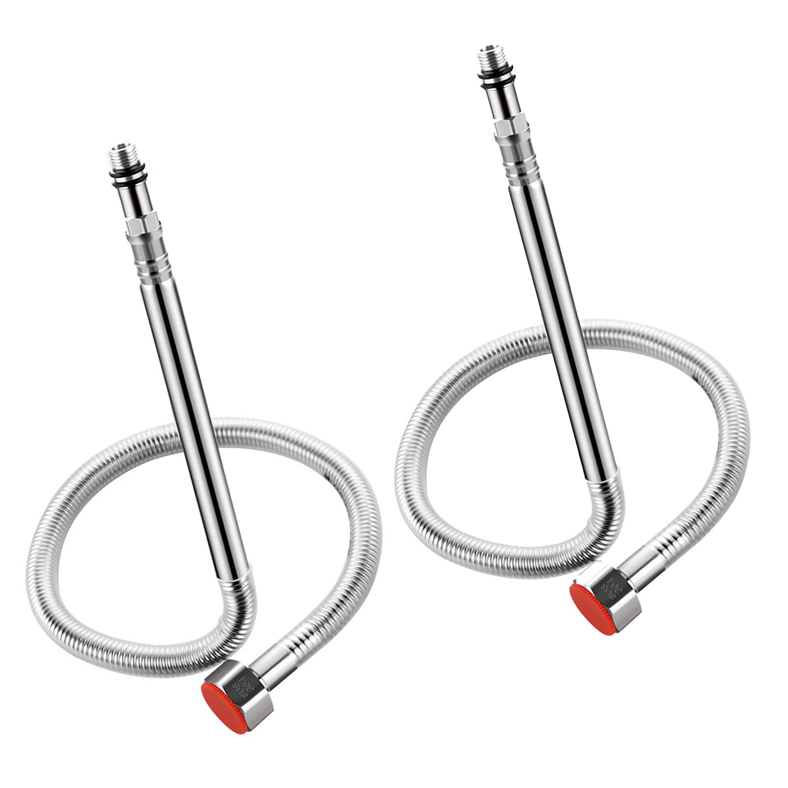 

2 шт. Шланг для душа из нержавеющей стали, Шланг для смесителя, Труба для подвода горячей и холодной воды, Замена, Соединительная труба для нагревателя, Прочный A