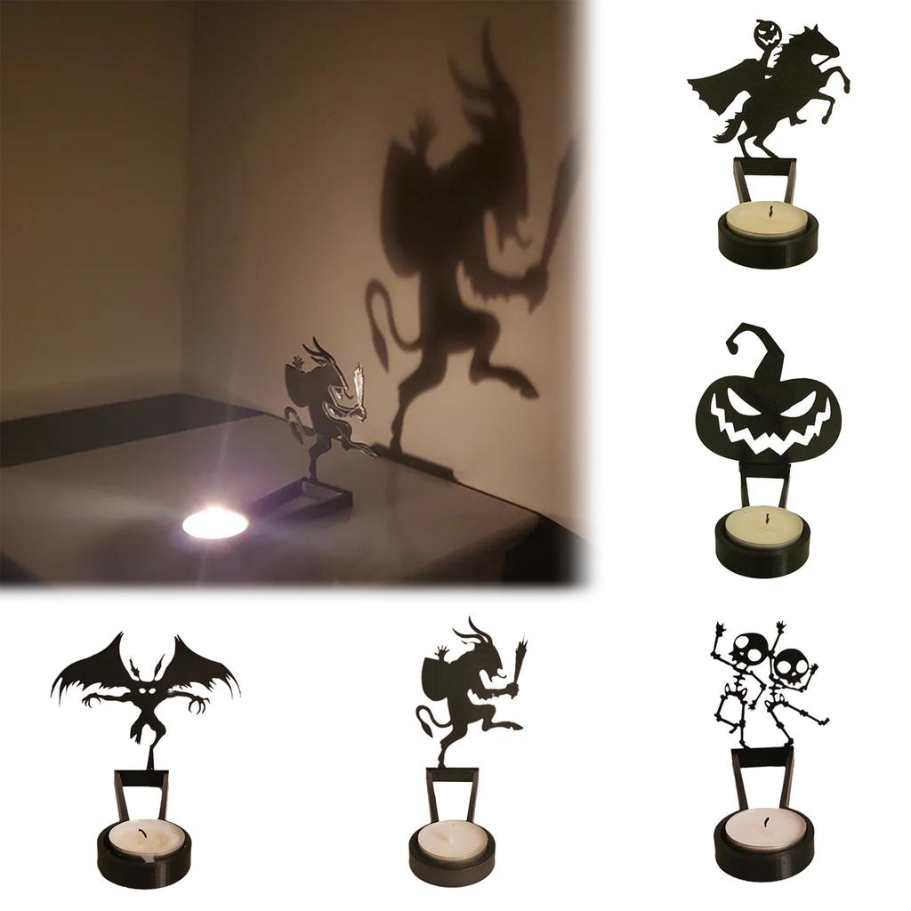Funny Candle Holder Table Decoration Innovative Shaow-Candle Holder For Bedroom Decor