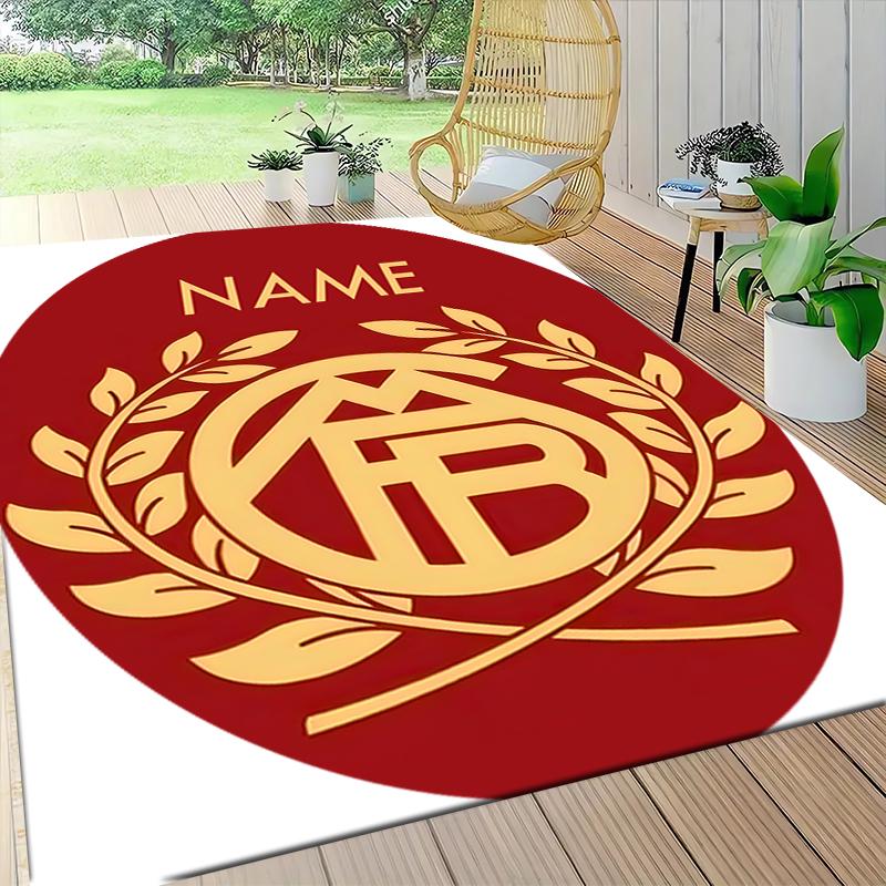 Custom Name Brentford Football Club Crest Carpet Rug Customizable Soft Washable Anti-Slip Home Living Room Sofa Mats Personalized Rug. 0909208