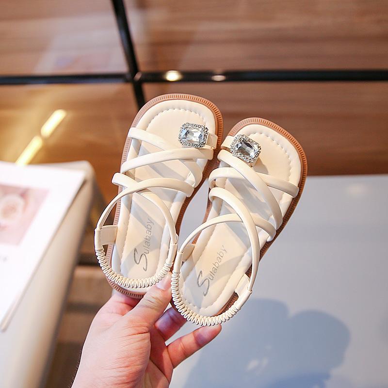 Women's Sandals 2025 Summer Children's New Diamond Party Shoe Fashion Sandals Hot Selling Princess Sandals Girls' Shoes