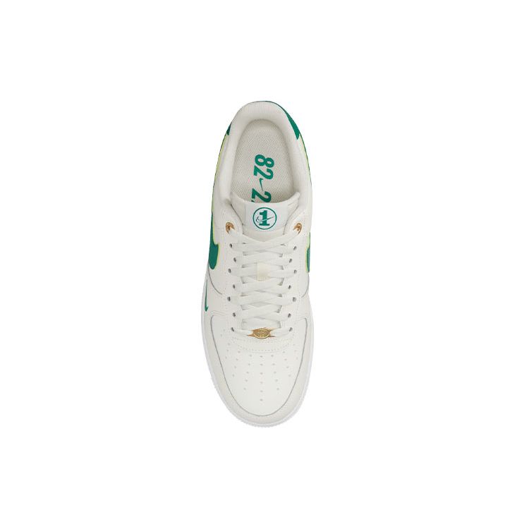 Nike Air Force 1 07 LV8 40th Anniversary - Sail Malachite Men Sneakers Cream White Metallic-Gold DQ7658-101