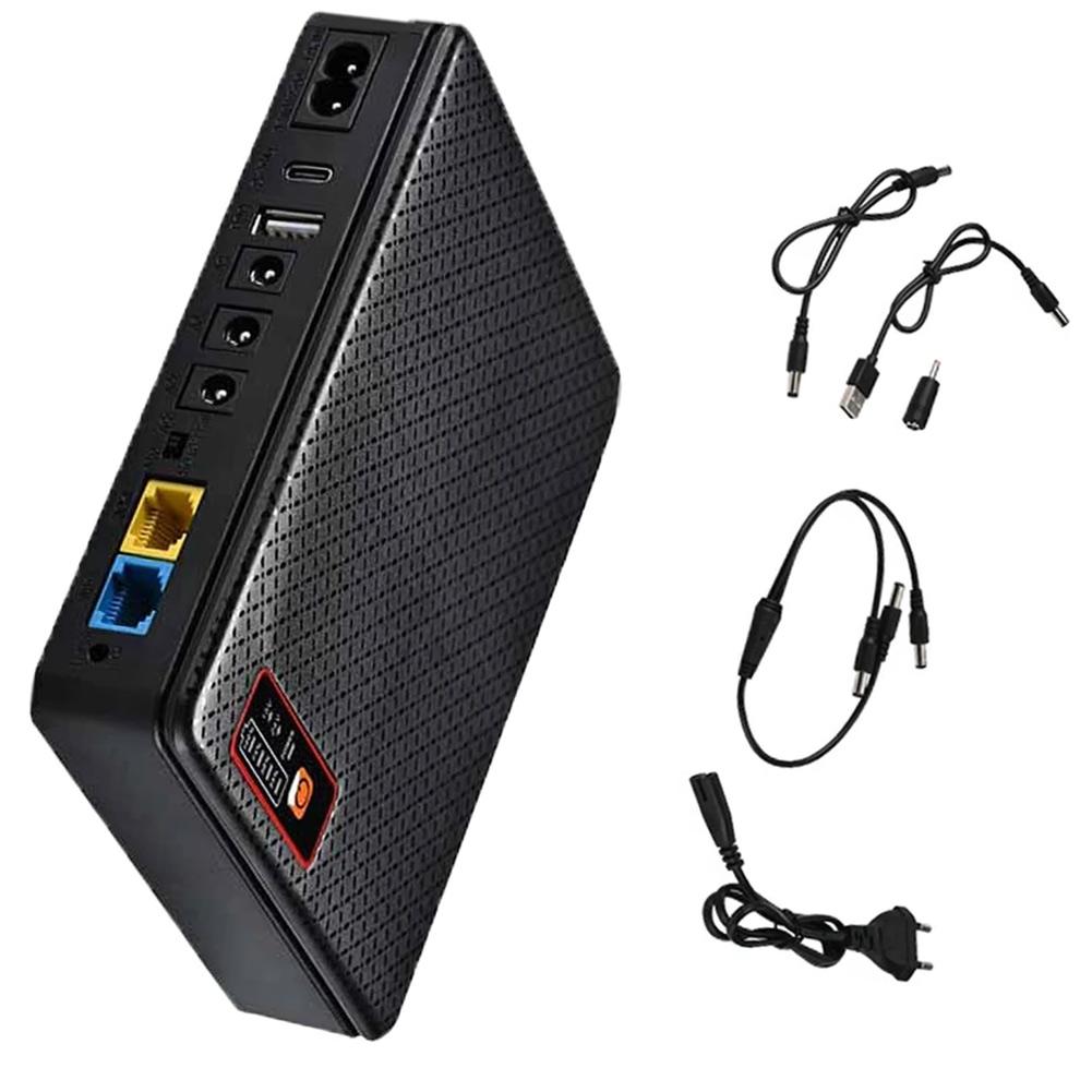 UPS DC Uninterruptible Power Supply 8,000–20,800 MAh For Routers Security Cameras Network Switches Heat-Dissipation Tools Kit
