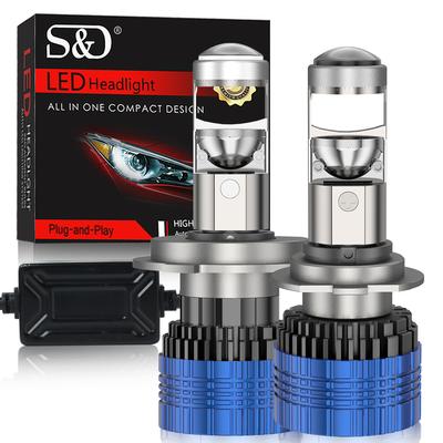 2 Pz H4 H7 Led Lente Del Proiettore Faro Mini Lampadine H8 H11 Canbus 9005 HB3 9006 HB4 Faro Dell'automobile 30000LM 300 W Hi/Lo Fascio Riflettore LHD RHD Lampada Auto