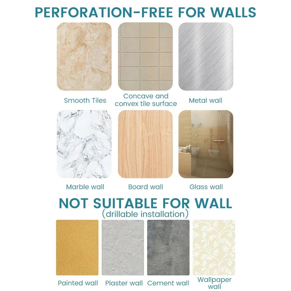 304 Stainless Steel Soap Dishes Self-adhesive Wall Mounted Bathroom Soap Holder Rustproof No Drilling Soap Sponge Tray Jaboneras