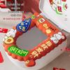 Four Seasons Waterless Washable Cartoon Toilet Seat Cushion - Thickened Wavy Design