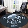 1pc Skull Jester Office Round Area Rug, Indoor Mat Suitable ForOffice, Under Office Chairs Bedroom Living Room Home Decor, Room Deco Q040