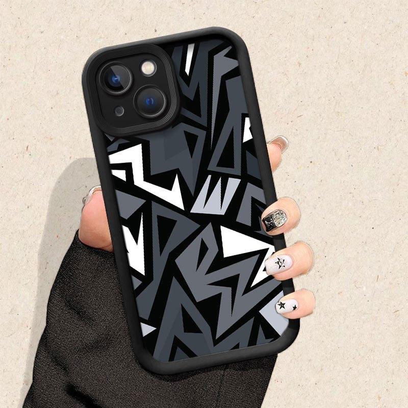 Strange pattern design phone case suitable for iPhone 17 16 15 14 13 12 11 Pro/Max/Plus anti drop and shockproof