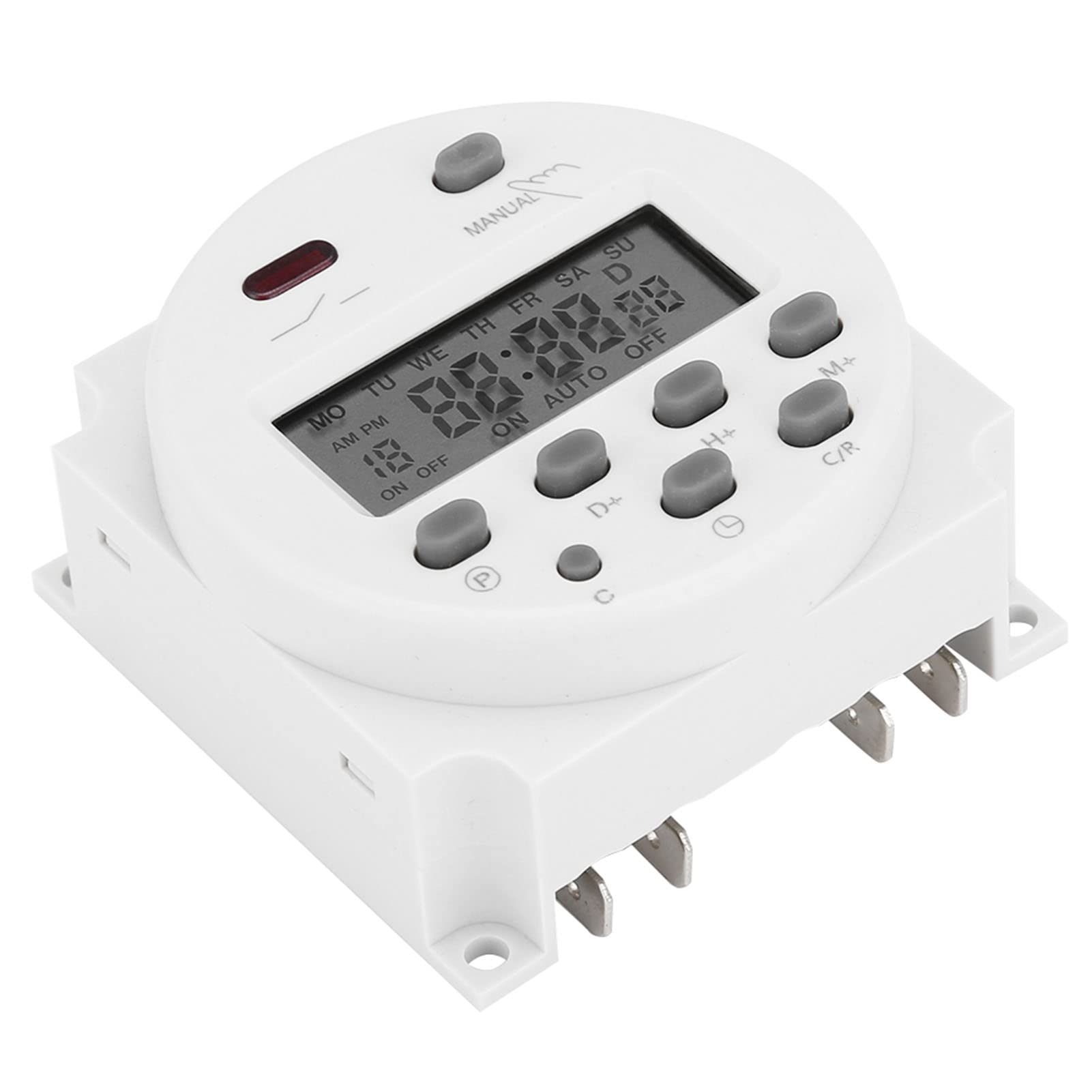

Time Switch Control Power Timer Switch Time Switch Relay Compact Anti-Interference CN101A ACDC 12V Suitable for advertising light boxes, broadcasting