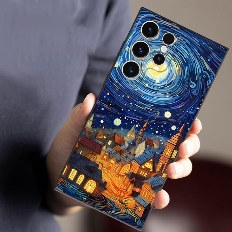 Van Gogh Starry Sky Phone Case for Samsung Galaxy S22 Plus S21 5G S21 FE S24 S25 Ultra S20 S23 Ultra S22 Ultra Cover