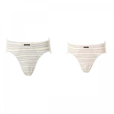 Men S Modal Melange Stripe briefS 2 Piece Set Vmp4196