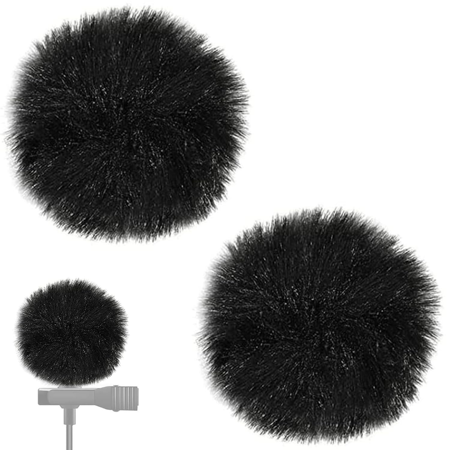 

Pin Microphone 2 Hair Pin Microphone Lavalier Microphone Noise Canceling Microphone Accessory Windmuff, Pieces, Windshield, Windshield, Windshield,