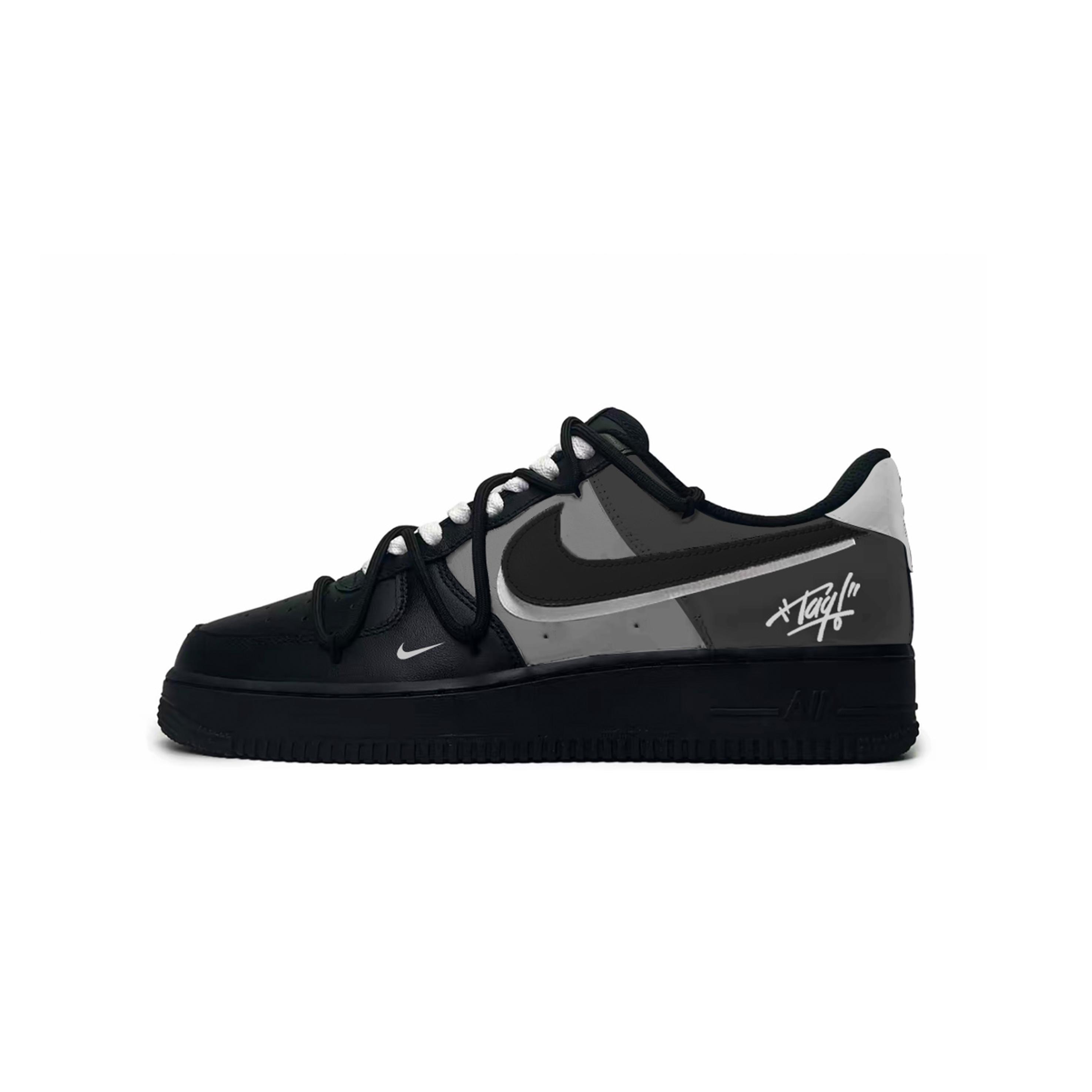 

Nike Air Force 1 Gray Track Slip Resistant Abrasion Resistant Low top Skateboard Shoes Unisex Black Gray HM9483-001(Team619-) 35.5