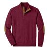 Men's Color Button Stand Collar Sweatshirt