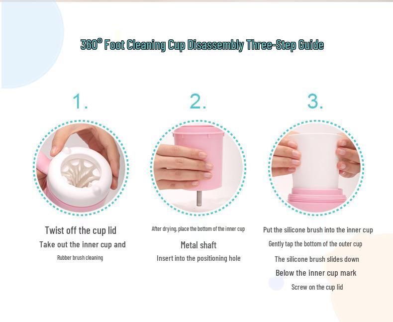 Pet Paw Cleaner Cup: Kitten & Dog Foot Washer Device