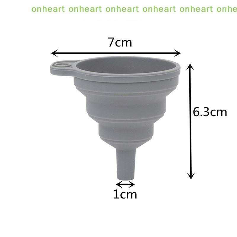 Food Grade Silicone Funnel Mini Silicone Folding Funnel Practical Kitchen Liquid Dispensing Mini Funnel Portable Kitchen Tools