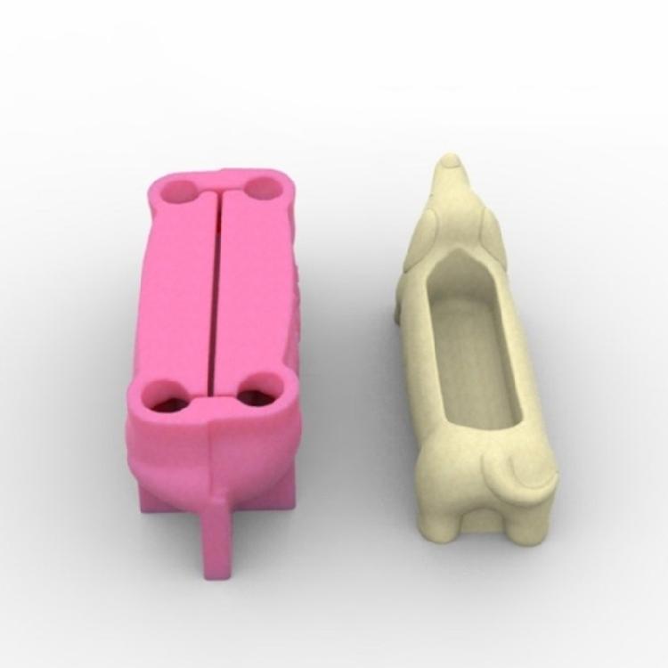 Succulent Vase Moulds Flowerpot Mold Dachshund Dog Shape Plant Pots Mold Pen Storage Holder Moulds for Making Planter