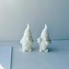 Gnome Candle Silicone Mould Cute Valentines Heart Dwarf Plaster Silicone Mold Old Man Ornaments Mold for DIY Crafts