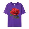 Unisex Clothing Red Rose Tees Birthday Camisa Unisex Retro Funny Camisa Unisexs TShirts Funny Tops Tees Top Quality