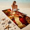 1Pc Santa Claus List Beach Towel Quick Dry Multiuse For Beach Pool Gym Yoga Home Travel Christmas Halloween Xmas Gift S1146