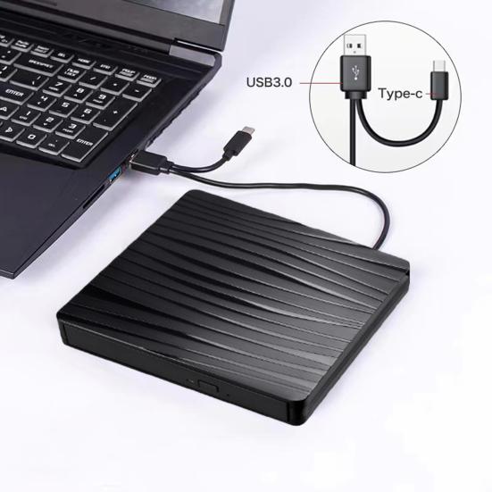 Laptop External DVD Drive Portable High Speed Read Write Type-C USB 3 DVD RW