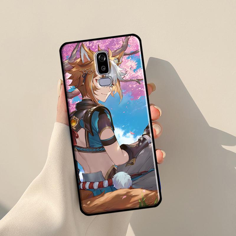 Genshin Impact Gorou Pouzdro Pro Samsung Galaxy J7 2016 A3 A5 J1 J3 J5 2017 A6 A7 A8 A9 J8 2018 J4 J6 Plus Kryt